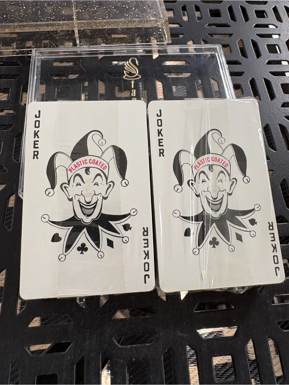 Vintage Stancraft Plastic Coated Playing Cards Antique Car Motif Both are Sealed - Picture 5 of 6